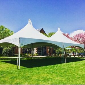 1 High Peak 40’ X 20’ Tent – Installed with Rain Gutters