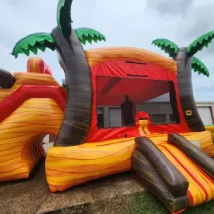 desert storm bounce house and slide combo