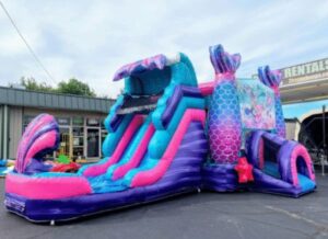 Mermaid bounce house and slide combo