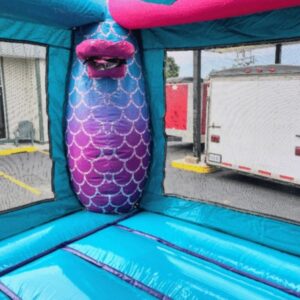 Mermaid bounce house and slide combo